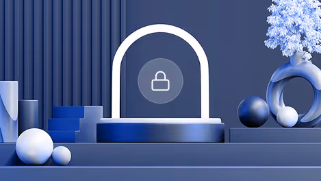 Protected content illustration